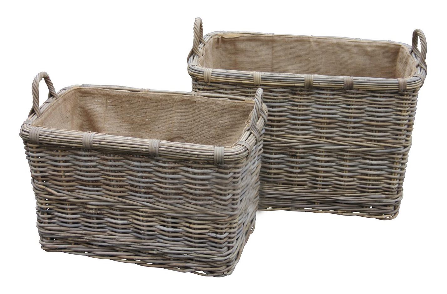 Glenweave Rectangular Log Basket Aldiss of Norfolk