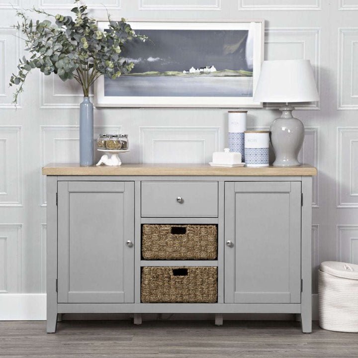 Grey shop large sideboard