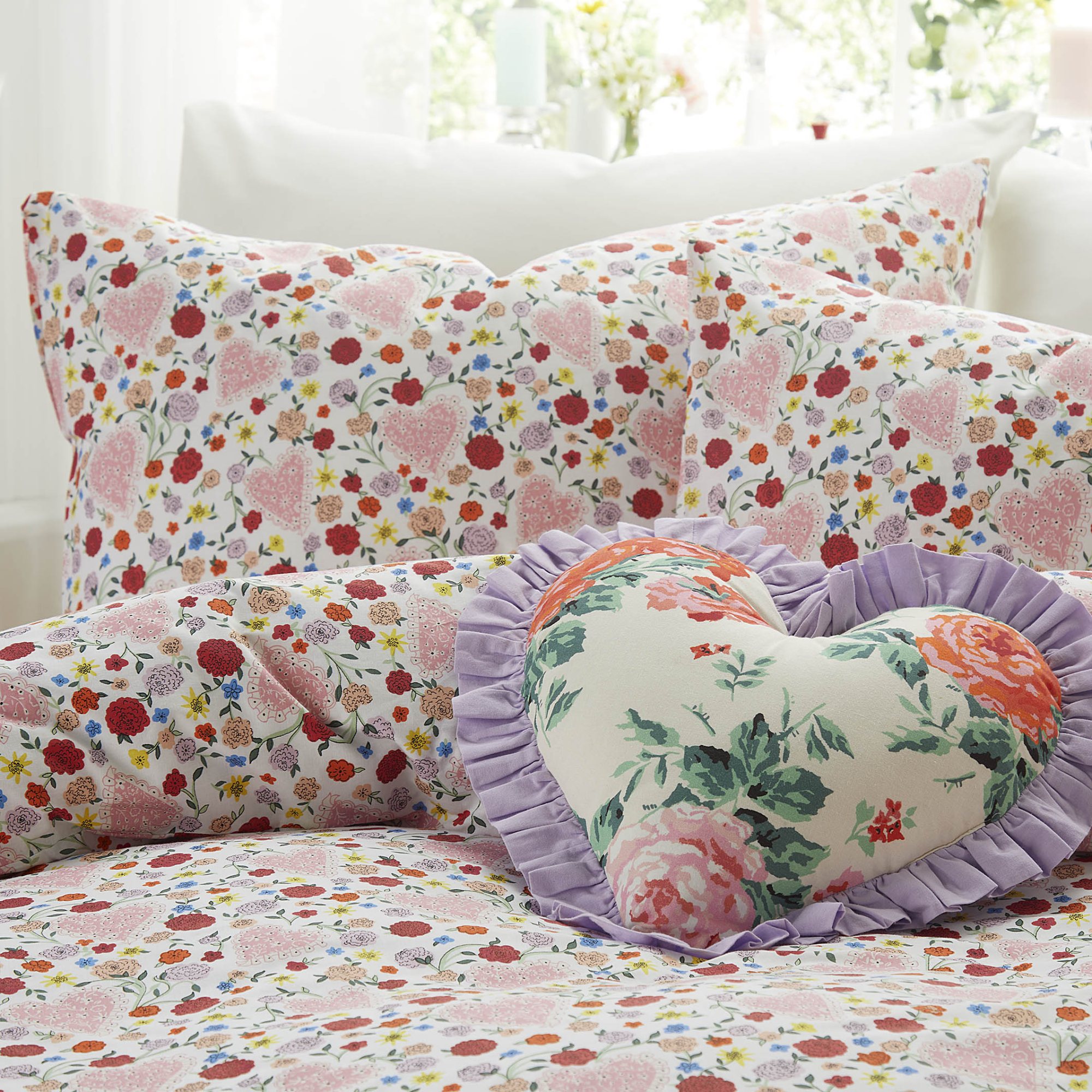 Cath Kidston Floral Heart Duvet Cover Set Aldiss