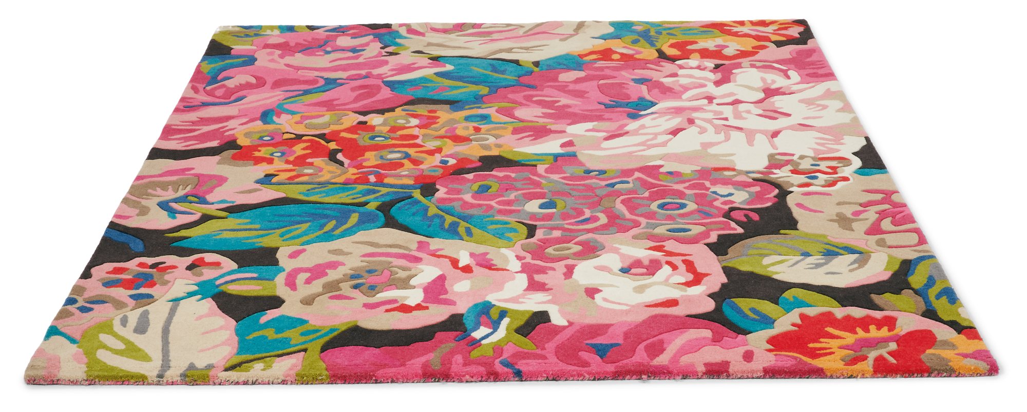 Rose & Peony Cerise 250x350 Rug | Aldiss Of Norfolk