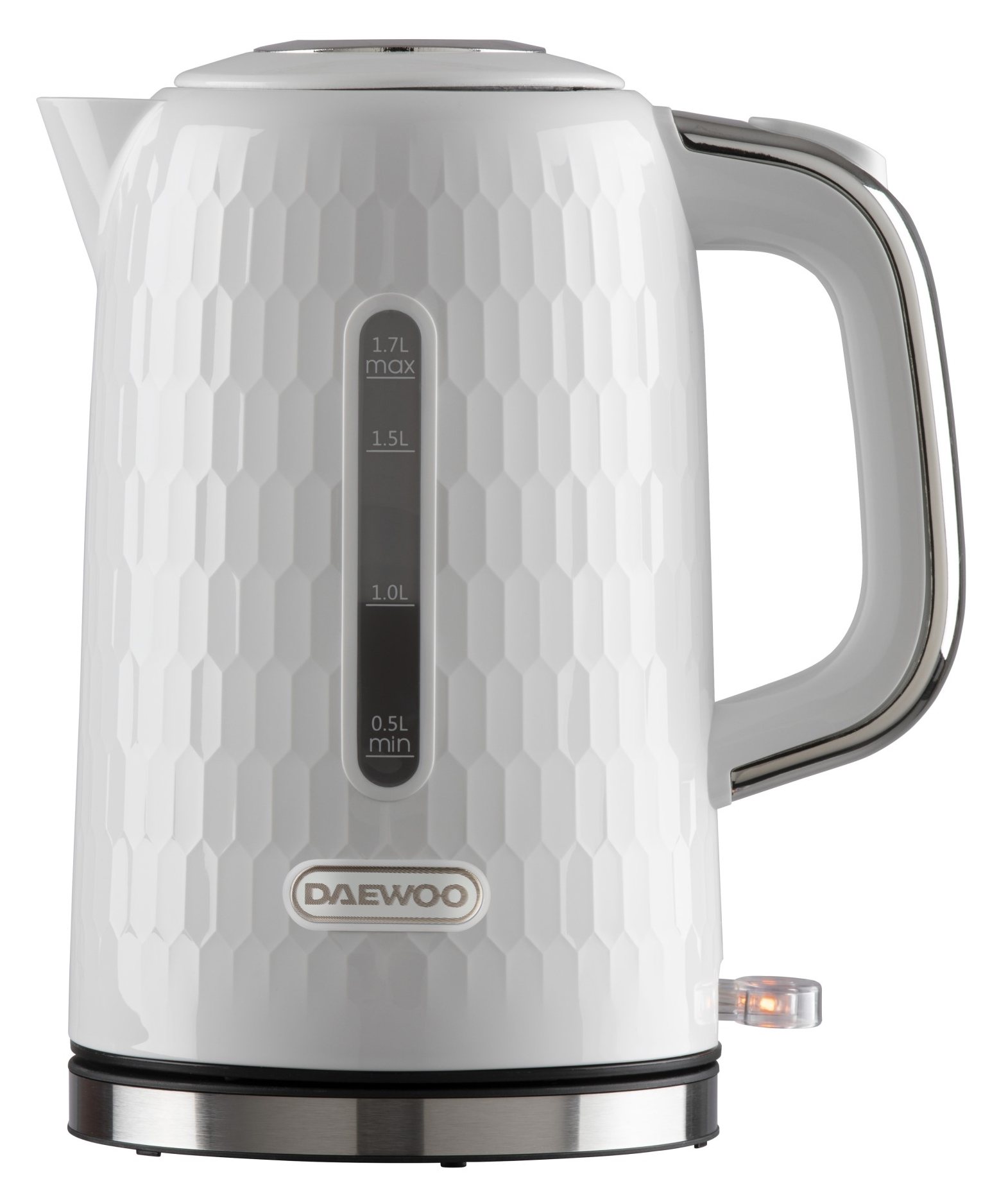 Daewoo 1.7L White Kettle Aldiss of Norfolk