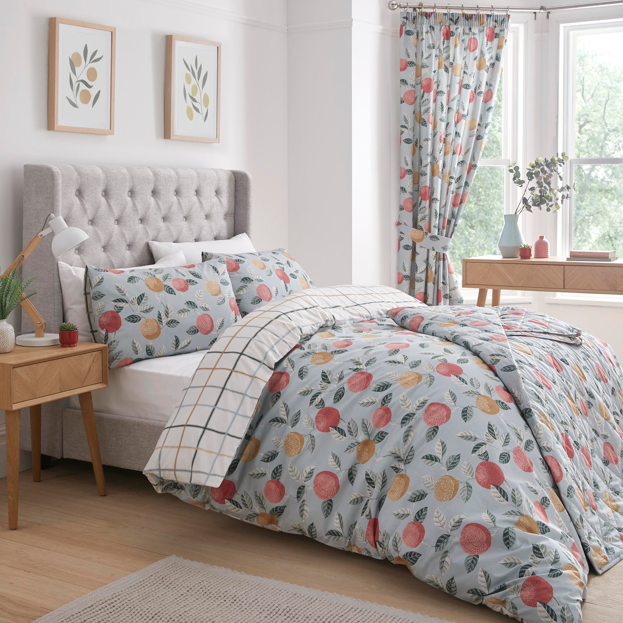 D&D Botanical Fruits Duvet Cover Set Aldiss of Norfolk