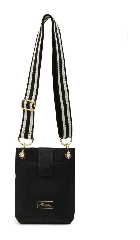 Alice Wheeler Black Primrose Phone Cross Body Bag Aldiss