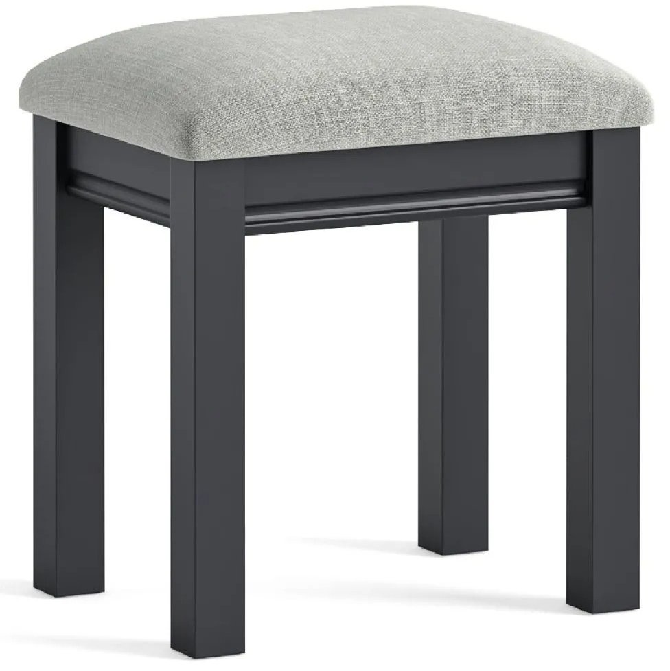 Bordeaux Charcoal Dressing Table Stool Aldiss of Norfolk