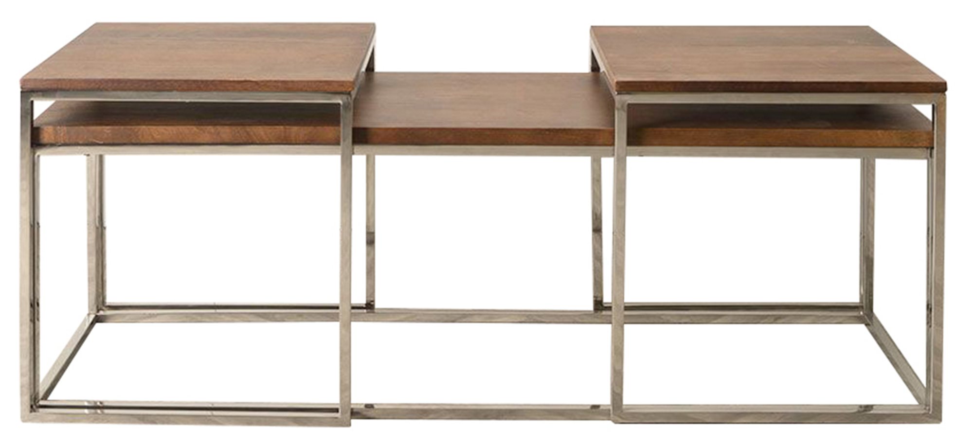 Bletchley Coffee Table Nest in Walnut Aldiss of Norfolk