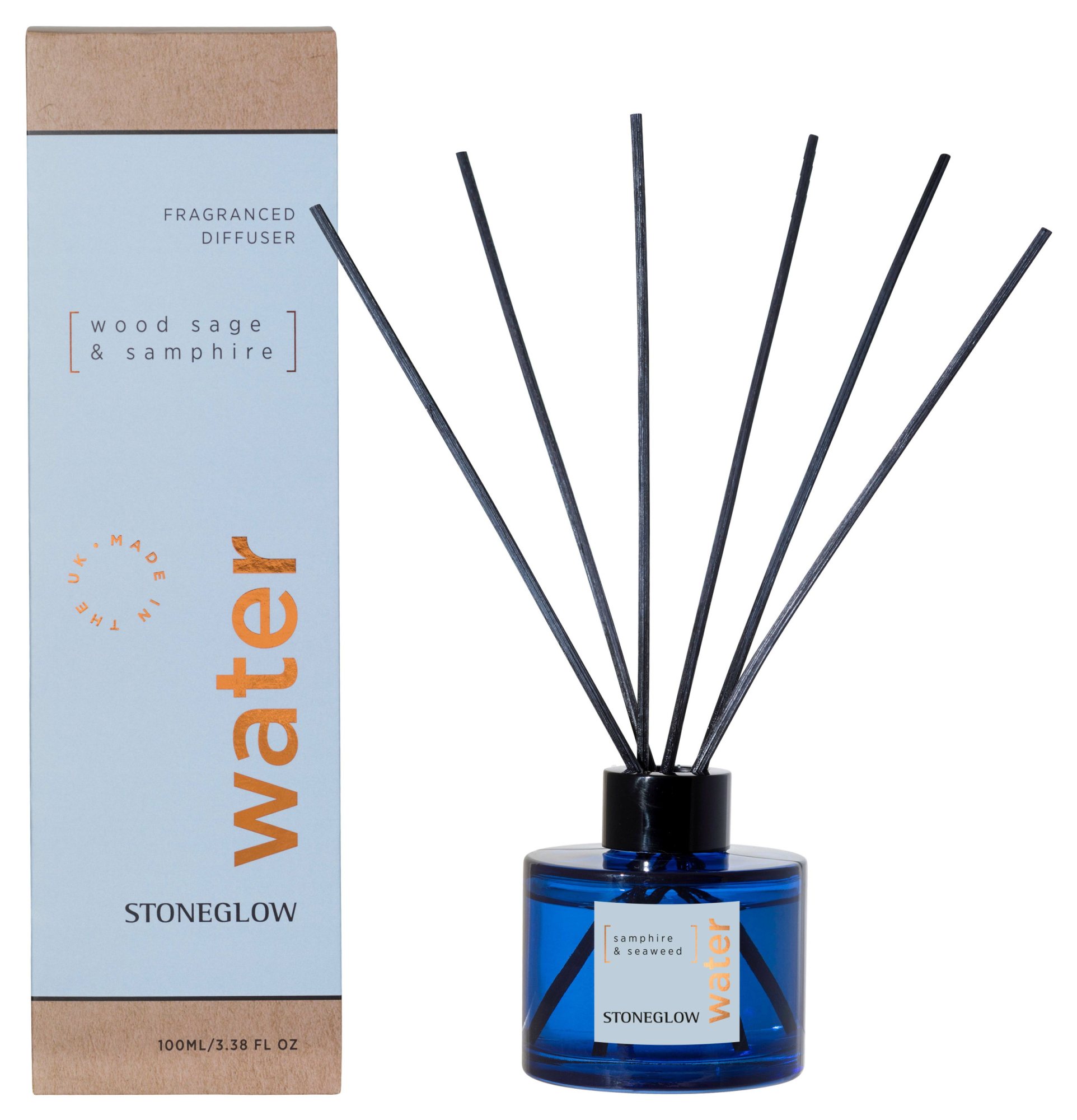Stoneglow Water Wood Sage & Samphire Diffuser | Aldiss