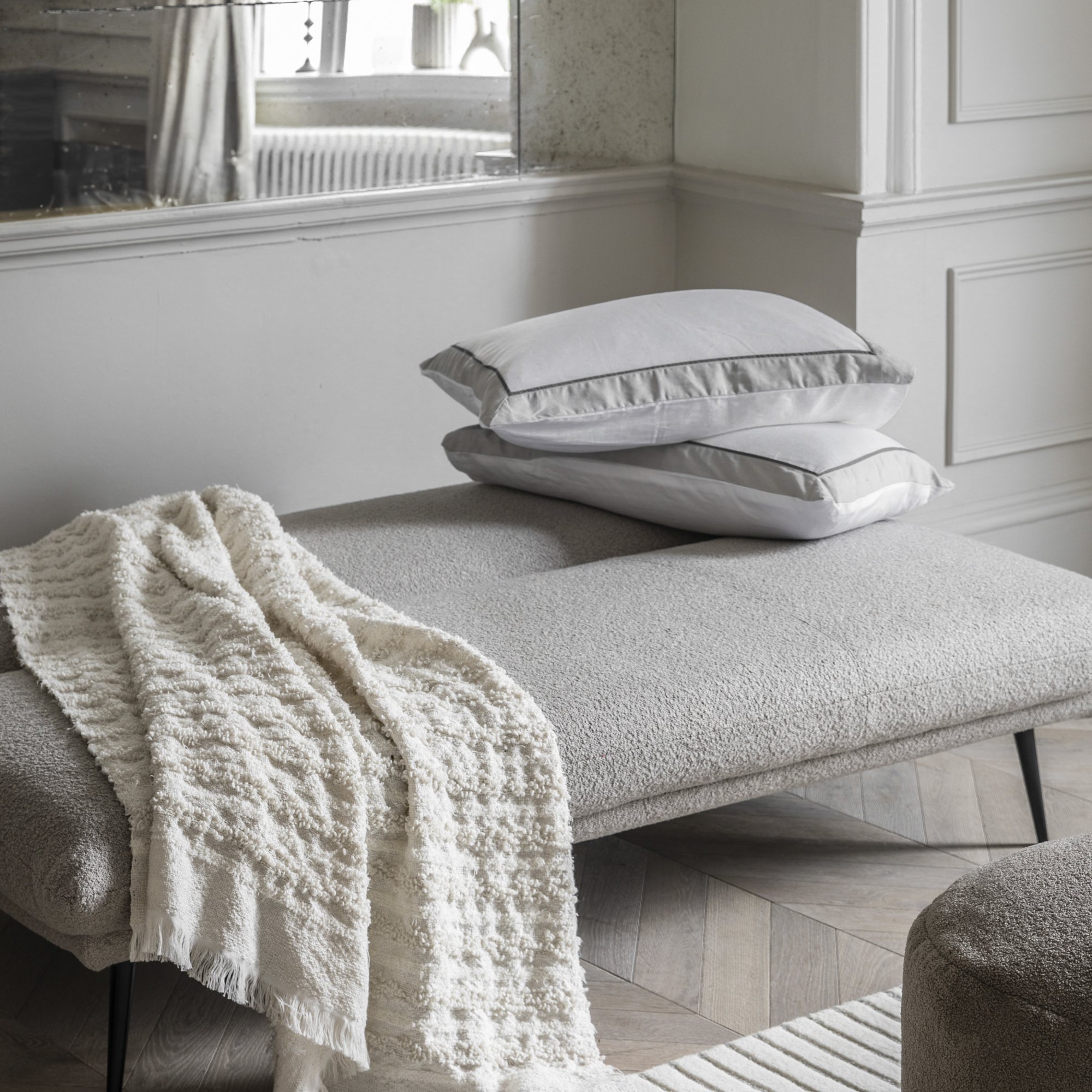 Gallery Direct Dunton Light Grey Sofa Bed Aldiss Norfolk