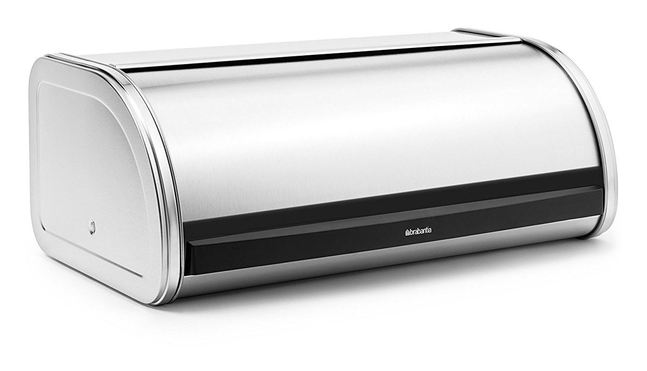 Brabantia Roll Top Bread Bin Matt Steel Aldiss