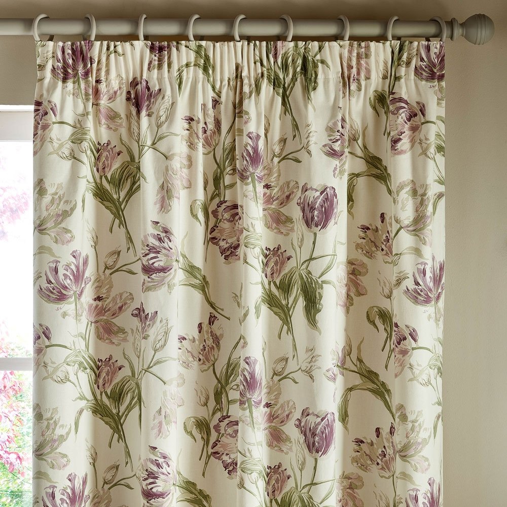 Laura Ashley Gosford Grape Curtains | Aldiss of Norfolk