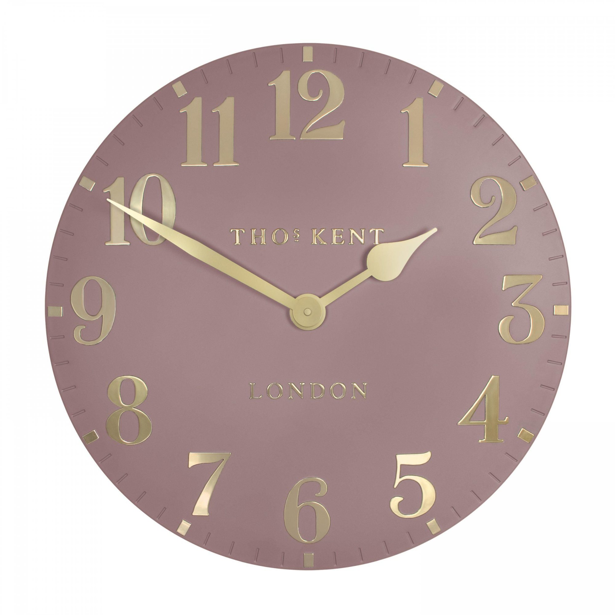 Thomas Kent | Arabic 20" Blush Pink Wall Clock | Aldiss