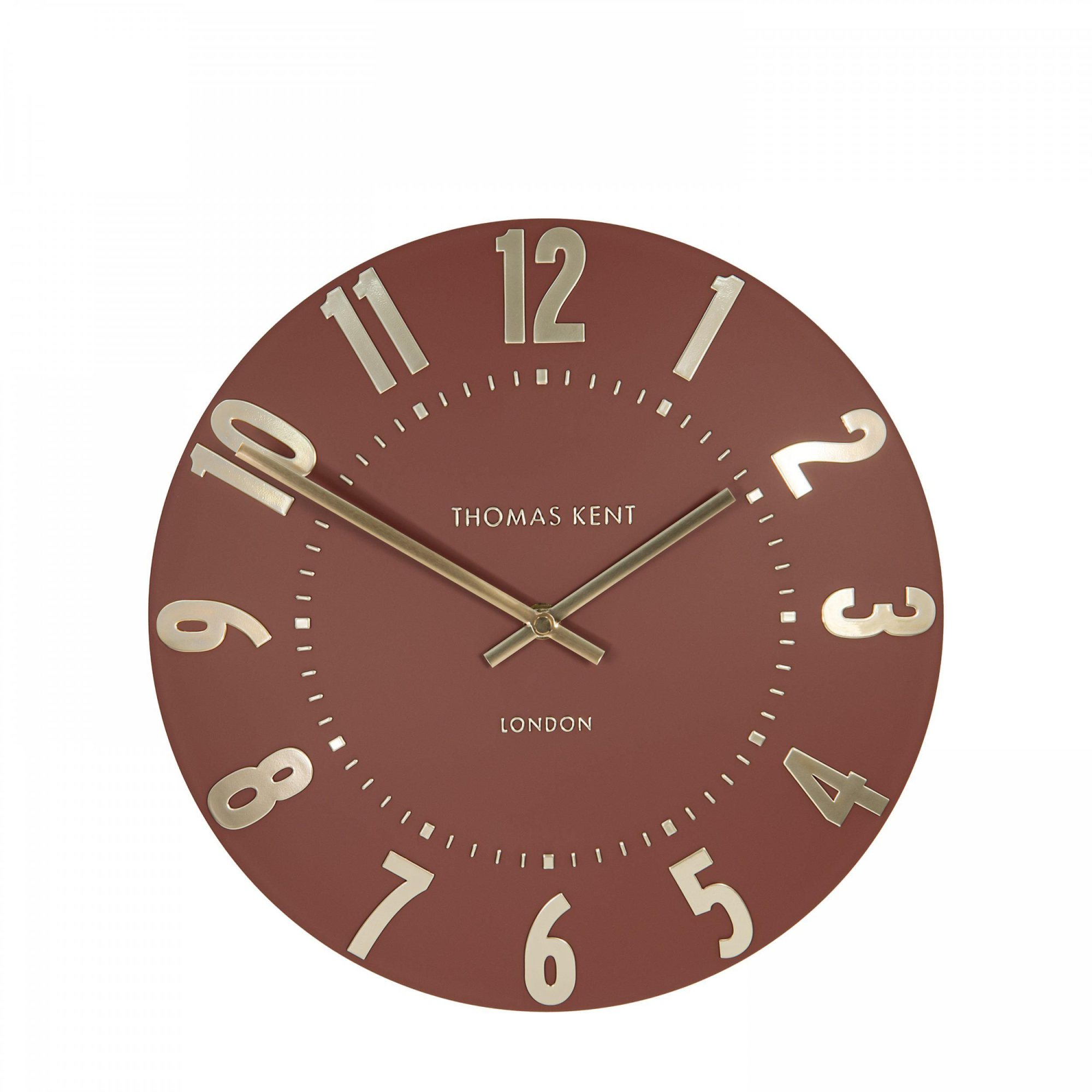 Thomas Kent Arabic 12" Auburn Wall Clock | Aldiss of Norfolk