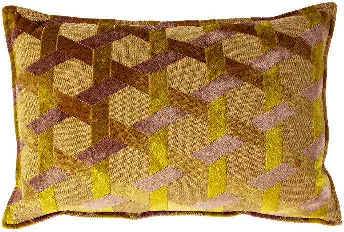 hobo / ARMY CLOTH PATCHWORK CUSHION /BG hobo / ARMY CLOTH