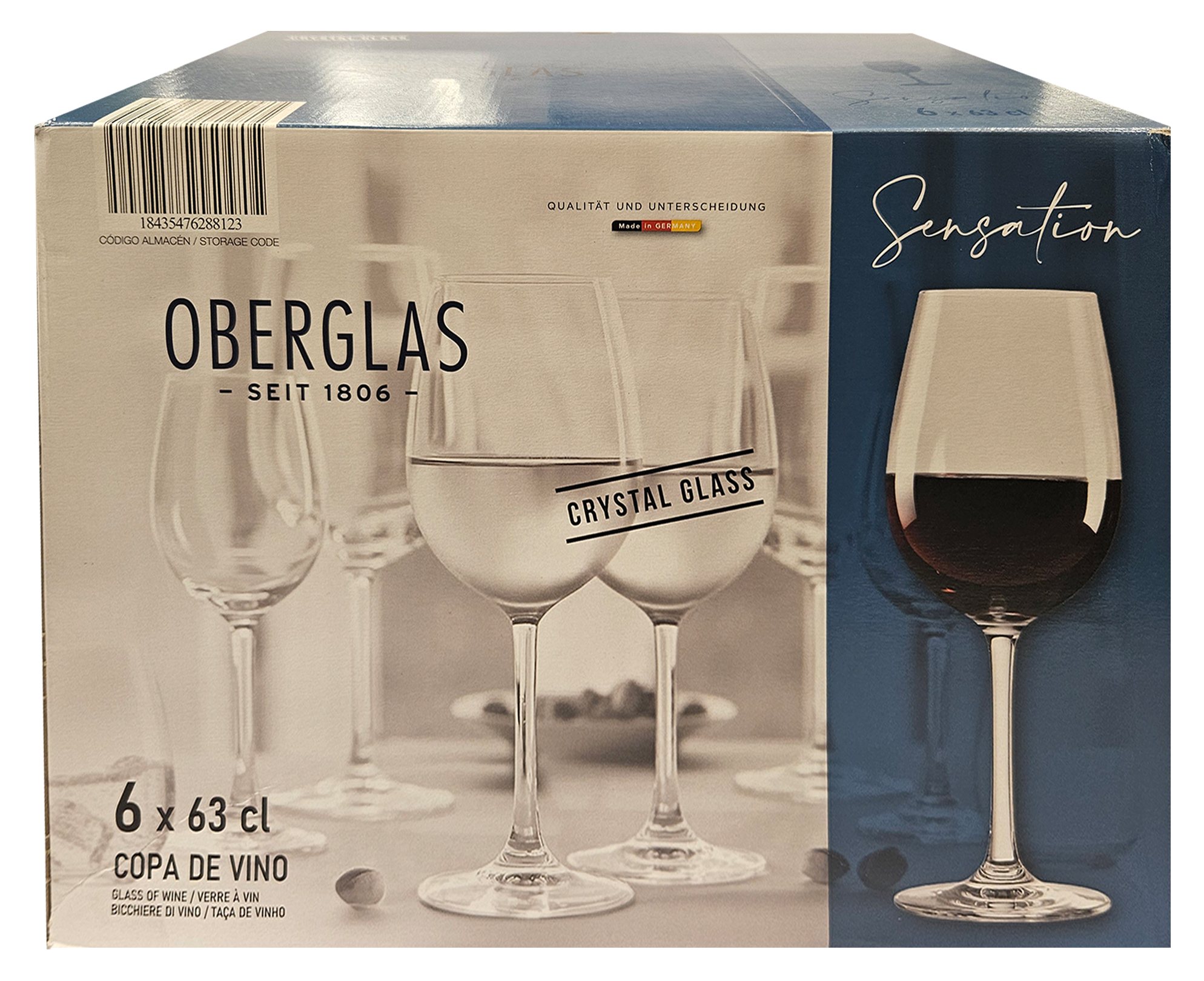 Oberglass Copas 630cc Set of 6 Wine Glasses Aldiss