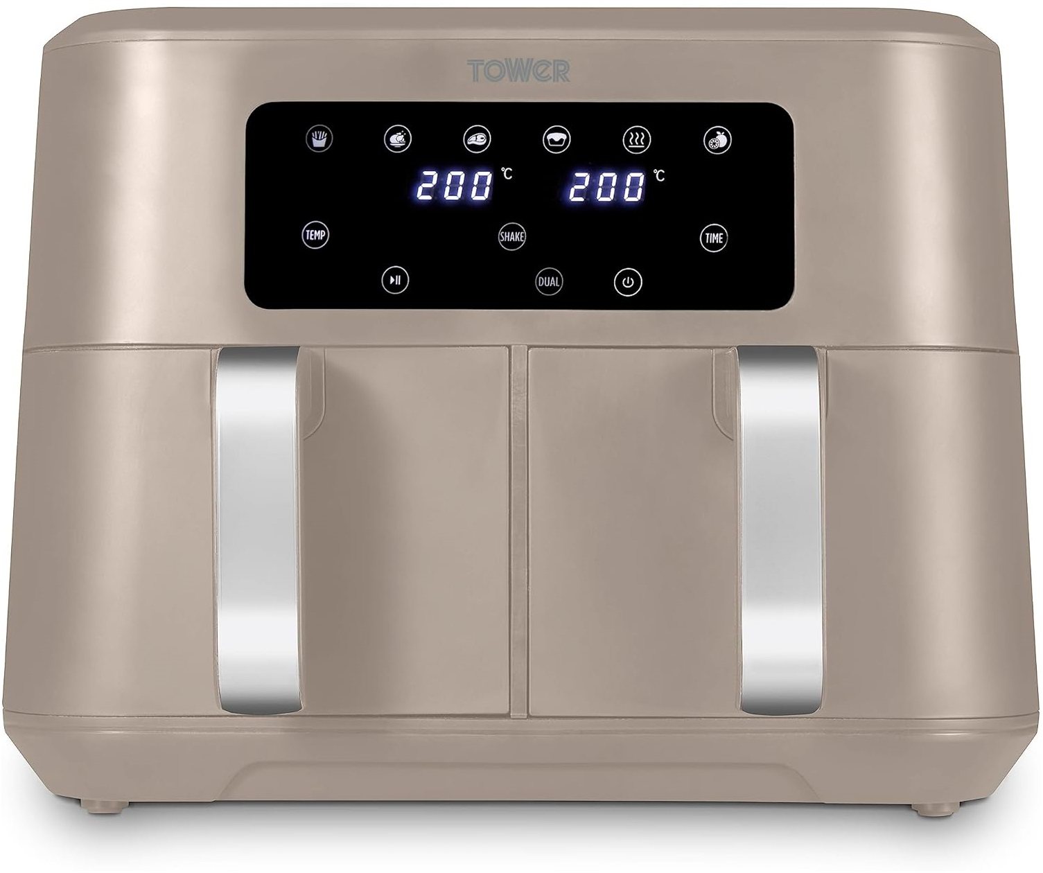 Tower Dual Basket Air Fry Latte Aldiss of Norfolk