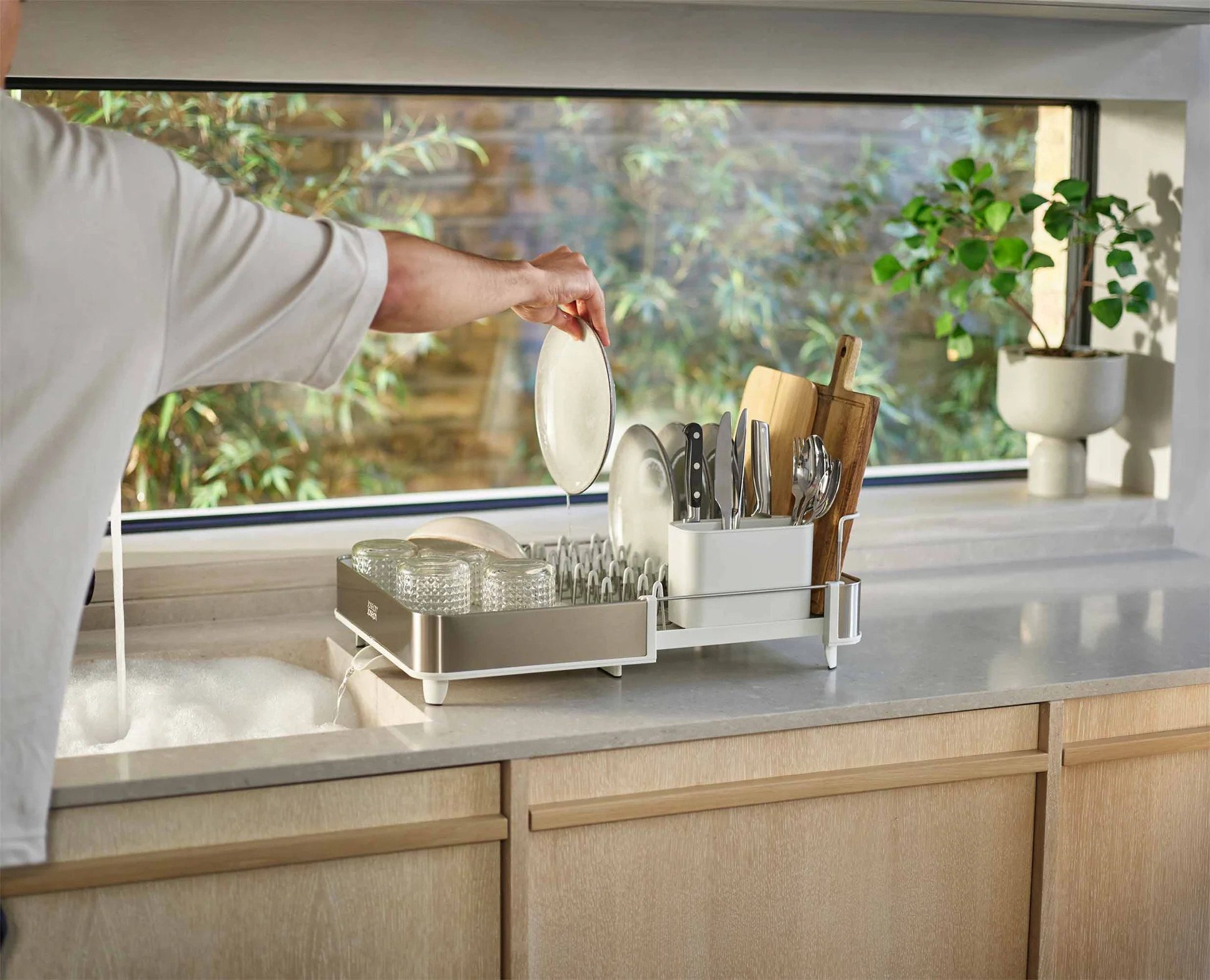 Steel Expandable Stone Dish Drainer Aldiss of Norfolk