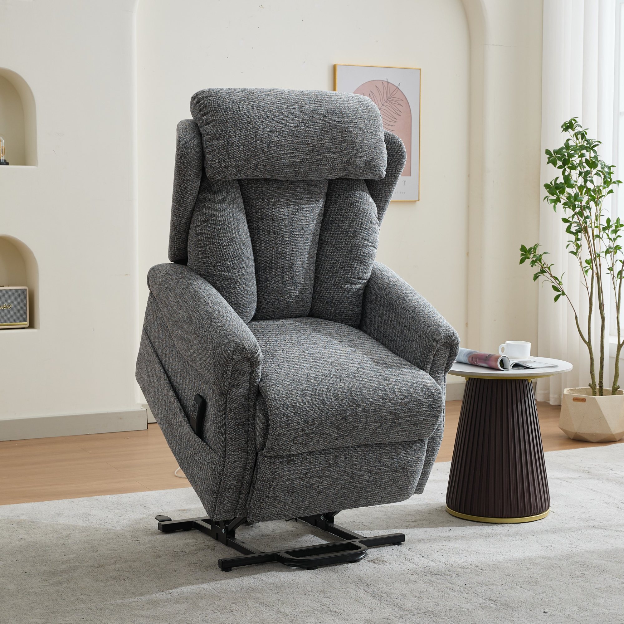 Georgia Dual Motor Lift & Rise Chair in Grey | Aldiss