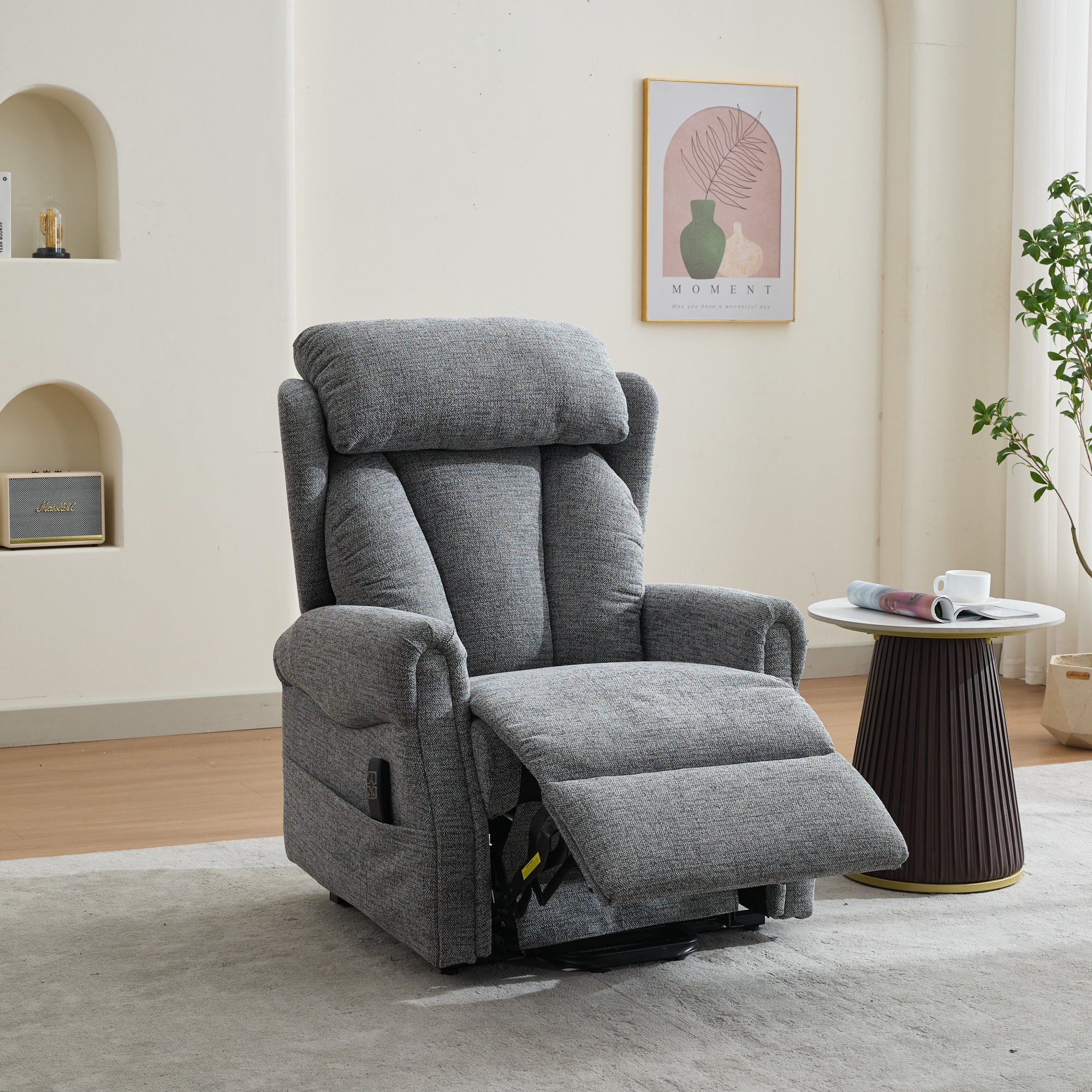 Georgia Dual Motor Lift & Rise Chair in Grey | Aldiss