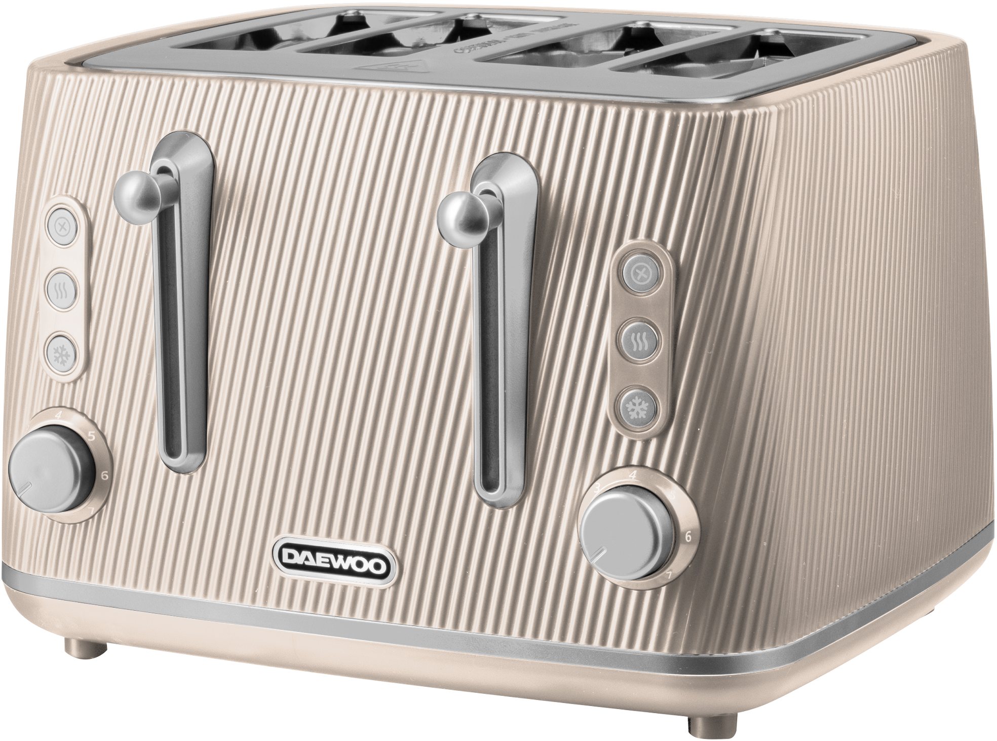 Daewoo Cascade 4 Slice Toaster Taupe | Aldiss of Norfolk