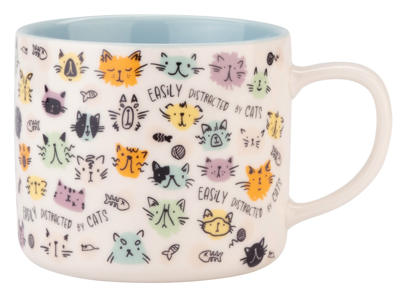Siip Easily Distracted Cats Mug | Aldiss of Norfolk