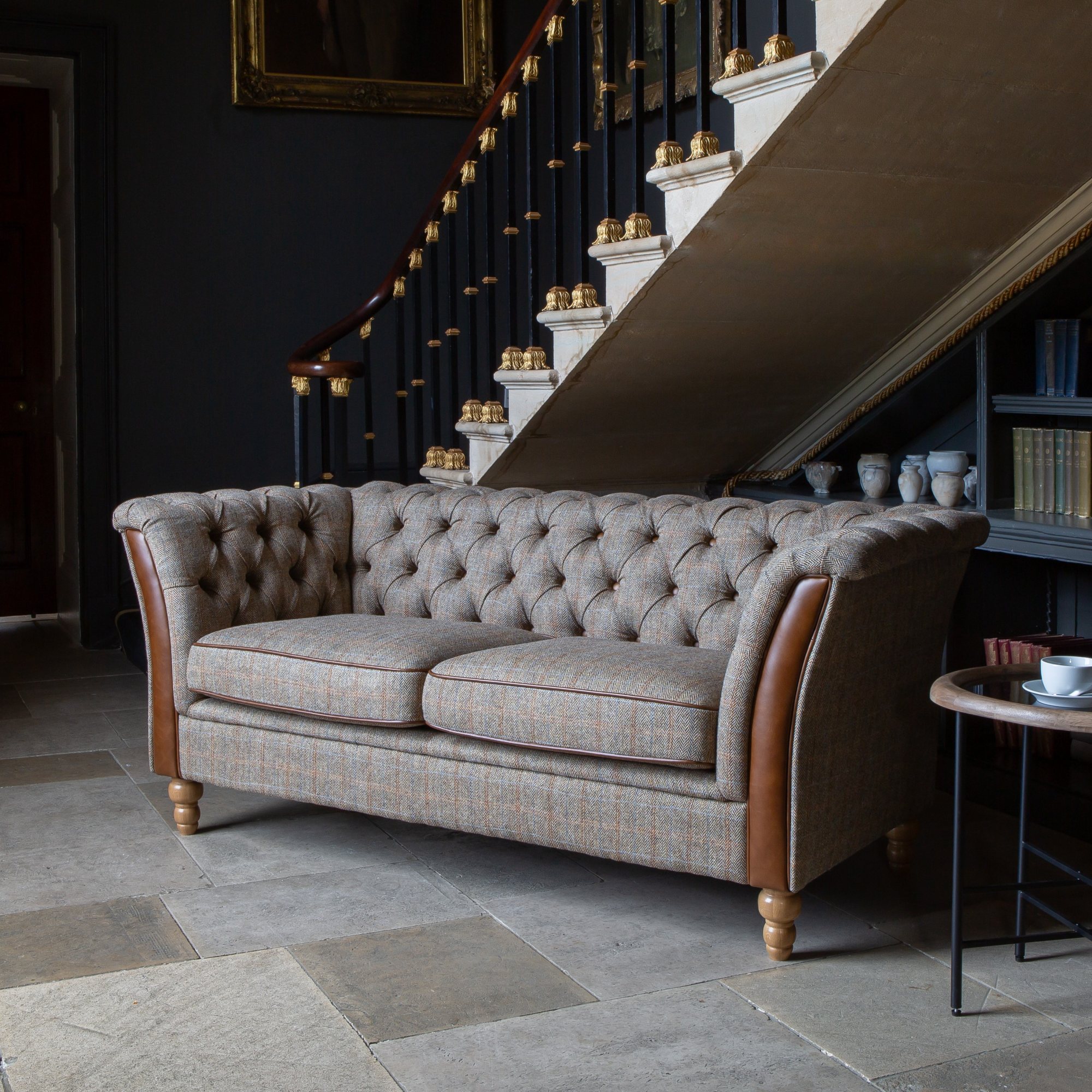 Granby Tweed Hunting Lodge 2 Seater Sofa | Aldiss of Norfolk