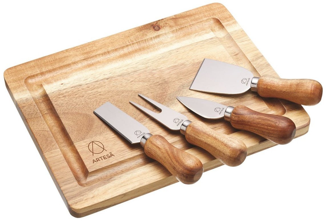 Artesa Cheese Board Serving Set Acacia Wood | Aldiss