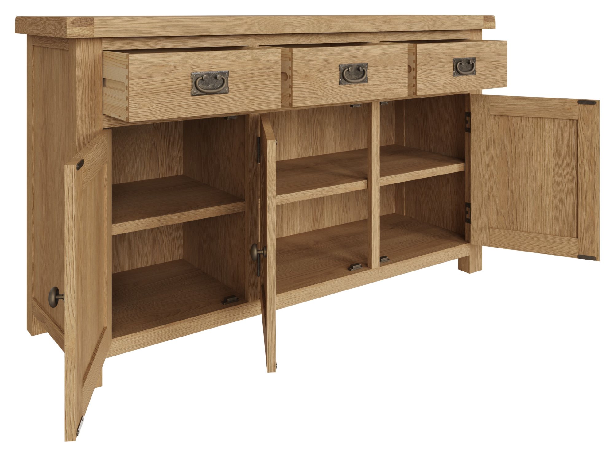 Norfolk Oak Large Sideboard Aldiss Oak Furniture