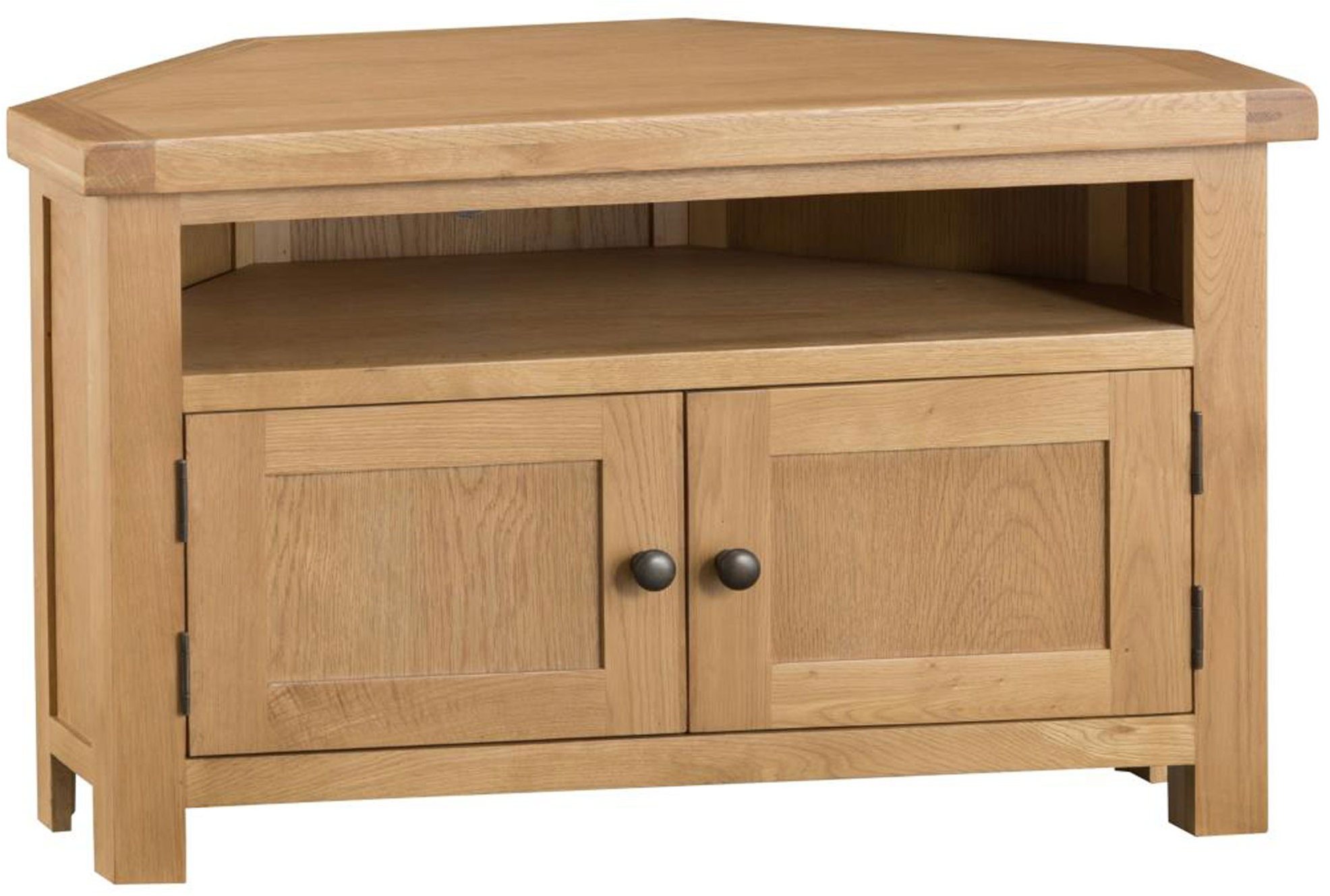 Norfolk Oak Corner TV Unit Aldiss Oak Furniture