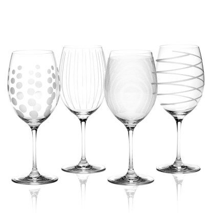Mikasa Cheers Set of 4 Red Wine Glasses