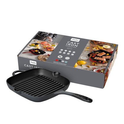 Denby Halo Cast Iron Griddle Pan 25cm