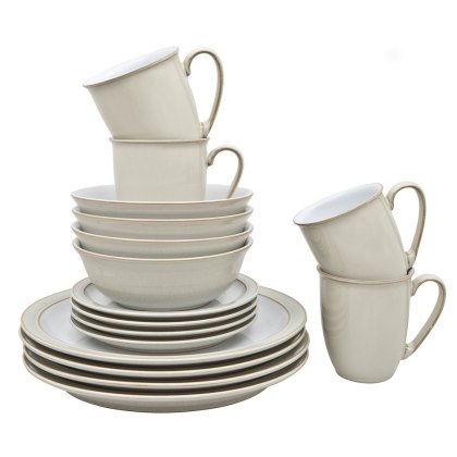 Denby Linen 16 Piece Dinner Set