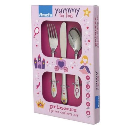 Kids Collection 3 Piece Princess Cutlery Set