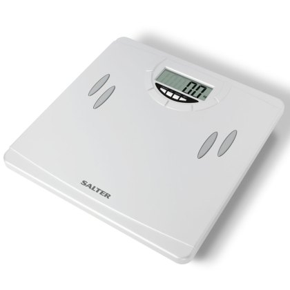 Salter Compact White Analyser Bathroom Scales