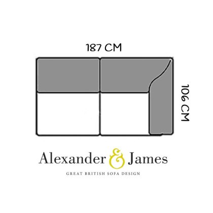 Alexander and James Bailey Modular 2 Seater End Unit With Right Hand Facing Arm