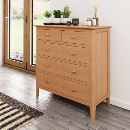 Coastal 2 Over 3 Chest of Drawers