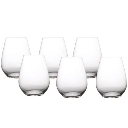 Maxwell Williams Vino Set of 6 Stemless White Wine Glasses