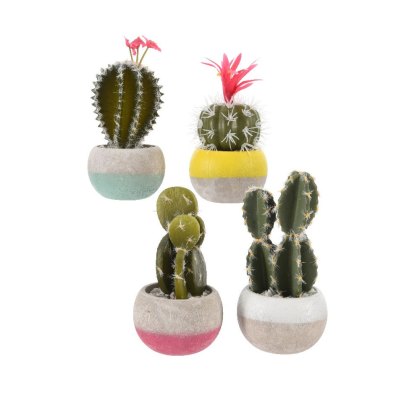 Plastic Cactus in Pot Assorted