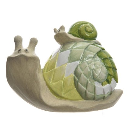 Terracotta Snail with Baby