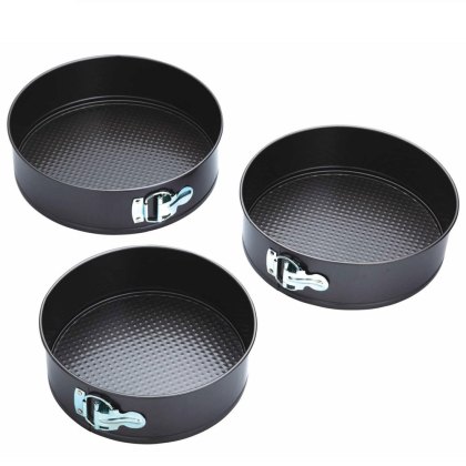 Kitchencraft 3 Piece Non Stick Spring Form Cake Tin Set