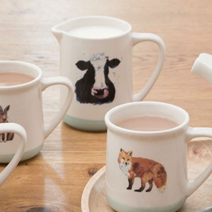 Apple Farm Cow Milk Jug