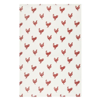KitchenCraft French Hen Tea Towels Pack of 2