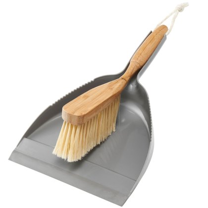 Addis Bamboo Dust Pan & Brush Set Addis Bamboo Dust Pan & Brush Set