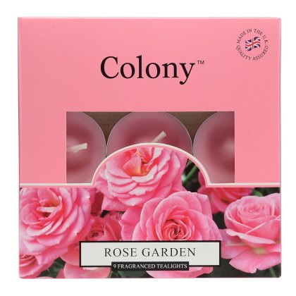 Colony Rose Garden Box of 9 Tealights