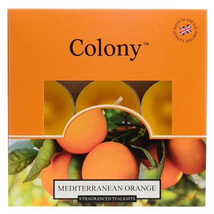 Colony Mediterranean Orange Box of 9 Tealights