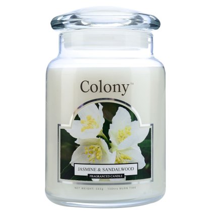 Colony Jasmine & Sandalwood Large Candle Jar
