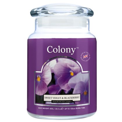Colony Sweet Violet & Blackberry Large Candle Jar
