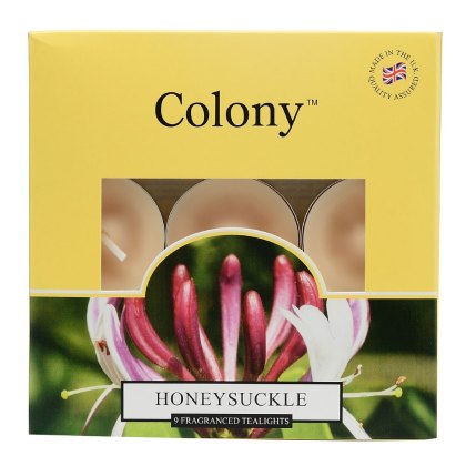 Colony Honeysuckle Box of 9 Tealights
