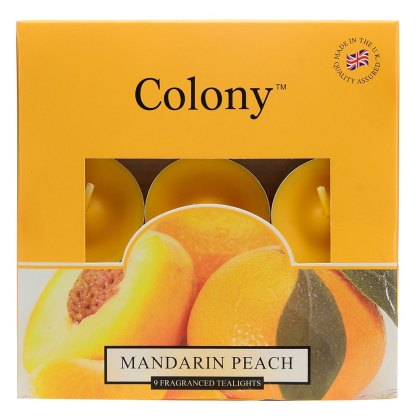 Colony Mandarin Peach Box of 9 Tealights
