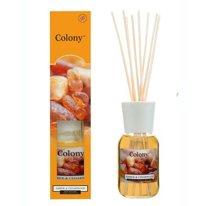 Colony Amber & Cedarwood 120ml Reed Diffuser