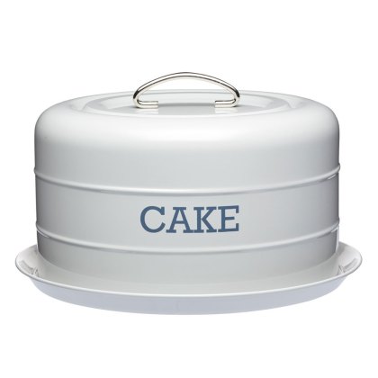 Living Nostalgia Grey Airtight Dome Cake Tin