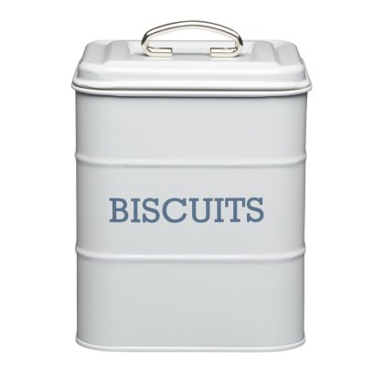 Living Nostalgia Grey Biscuit Storage Tin Living Nostalgia Grey Biscuit Storage Tin